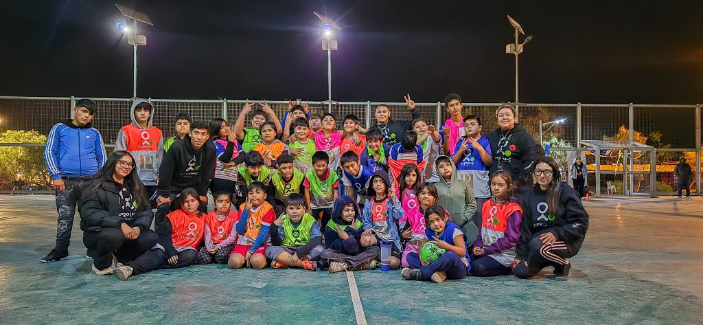 Luis Uribe y Villa Ojanco celebraron un nuevo año junto a Fútbol Más y Pucobre